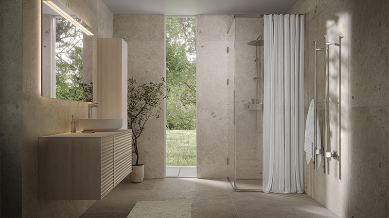 Epos kommod i vit ask med fronten Jalusi