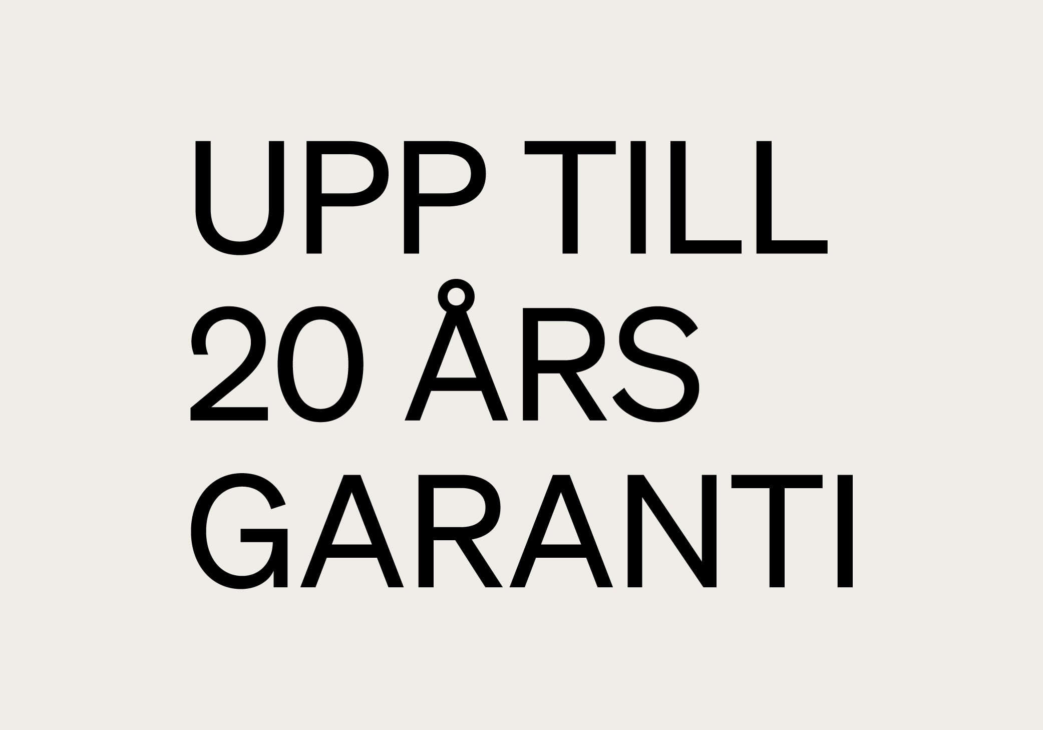 Upp till 20 års garanti på badrumsmöbler
