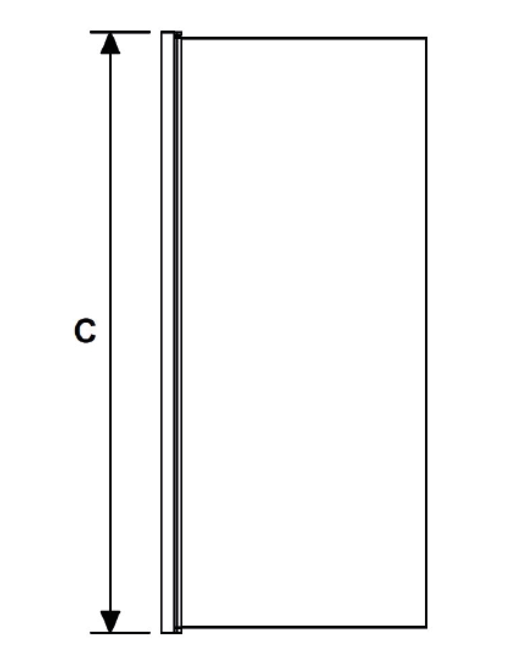 Hörndusch rak/badkar