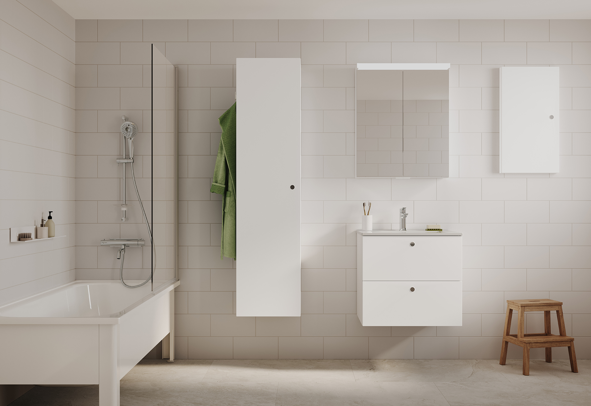 Möbelserien Intro i vit matt