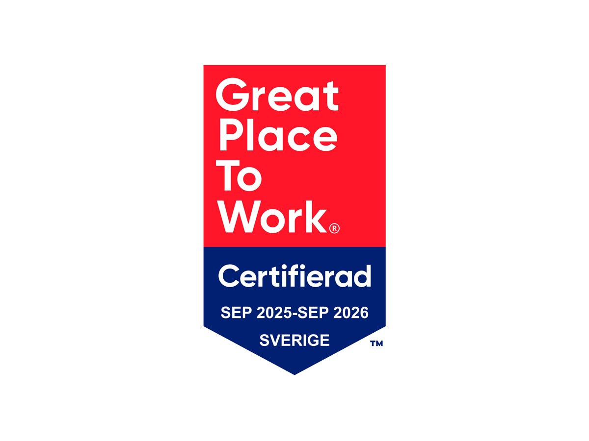 Svedbergs är certifierade enligt Great Place to Work