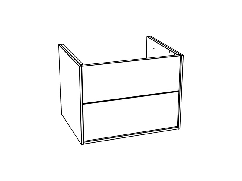 Epos kommod 60x45 med 2 lådor