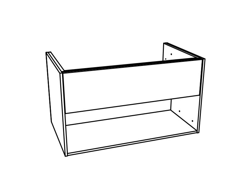 Epos tvättställsskåp 80x45 med 1 låda
