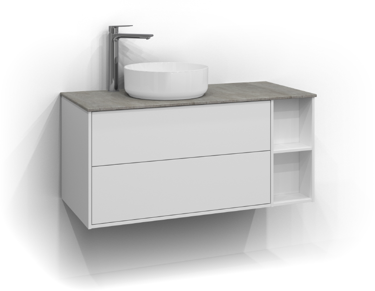 Epos möbelpaket 100 vit plan 