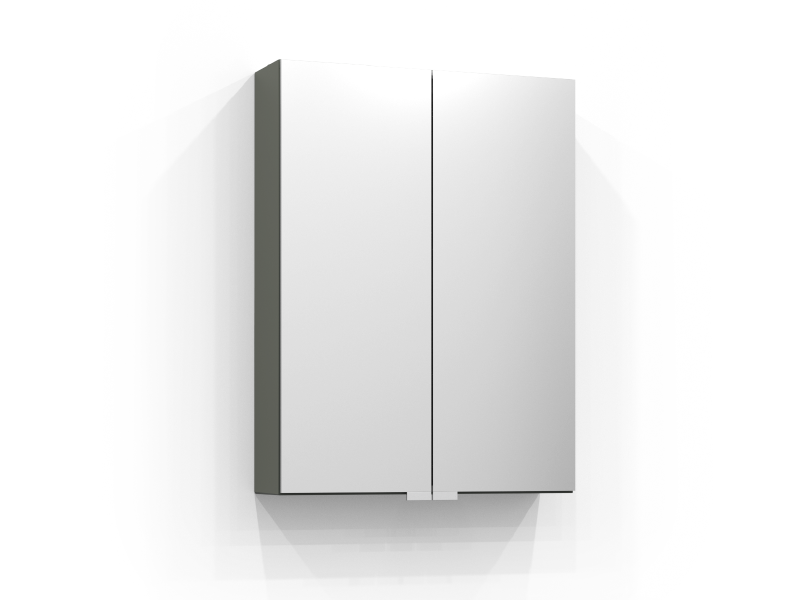 Intro spegelskåp 50 cm, salviafärgad med två spegeldörrar, utan belysning.