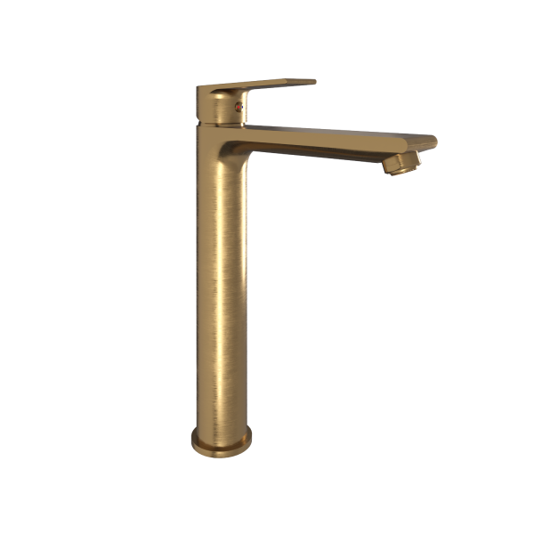  Halde tvättställsblandare, borstad mässing