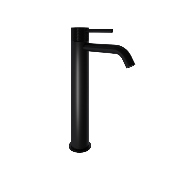 Skule lättrad tvättställsblandare, matt svart