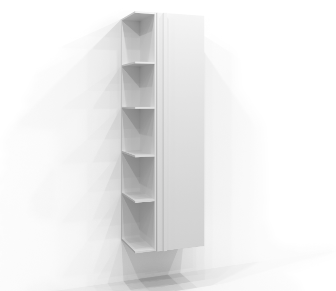 Högskåp 160x35 List med fri förvaring