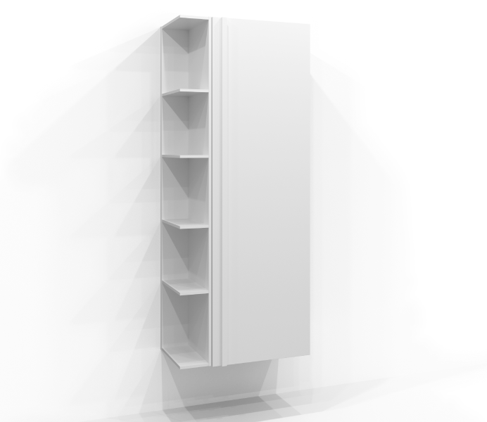 Högskåp 160x50 List med fri förvaring