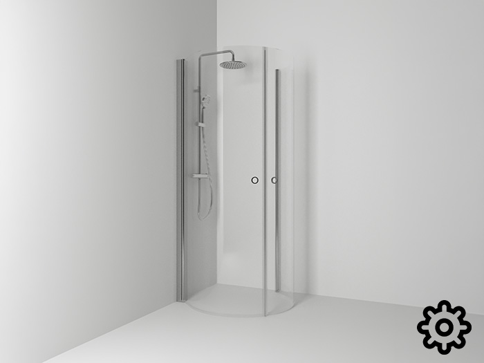 Skoga hörndusch rund reservdelar