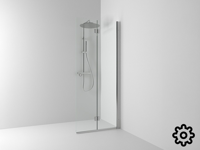 Skoga vikskärmvägg dusch reservdelar