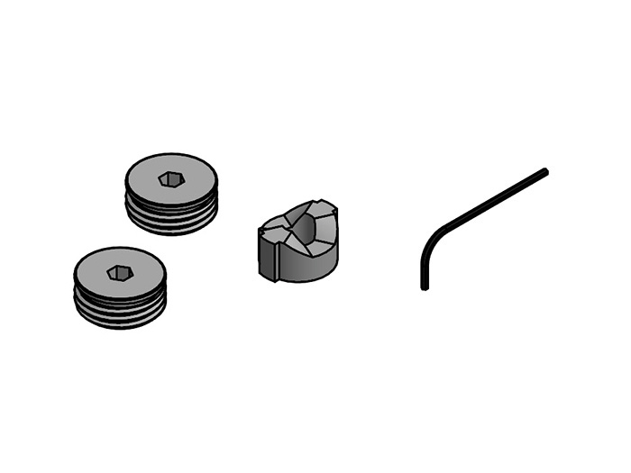 Lyftgångjärn vikdörr, krom