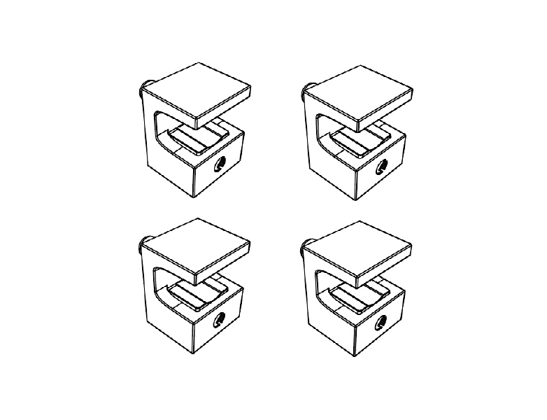 Hyllbärare Högskåp 4st